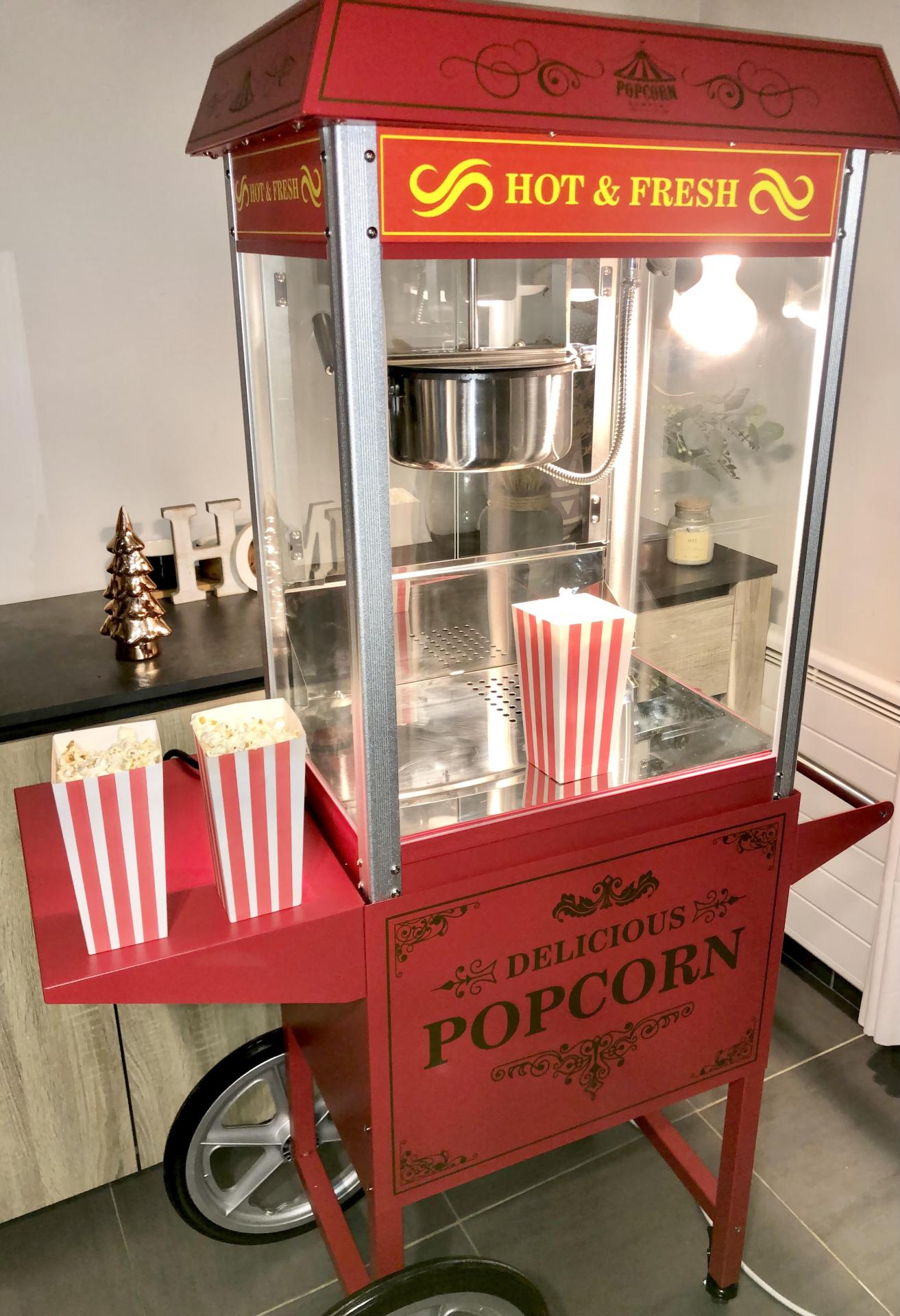 Stand machine pop corn